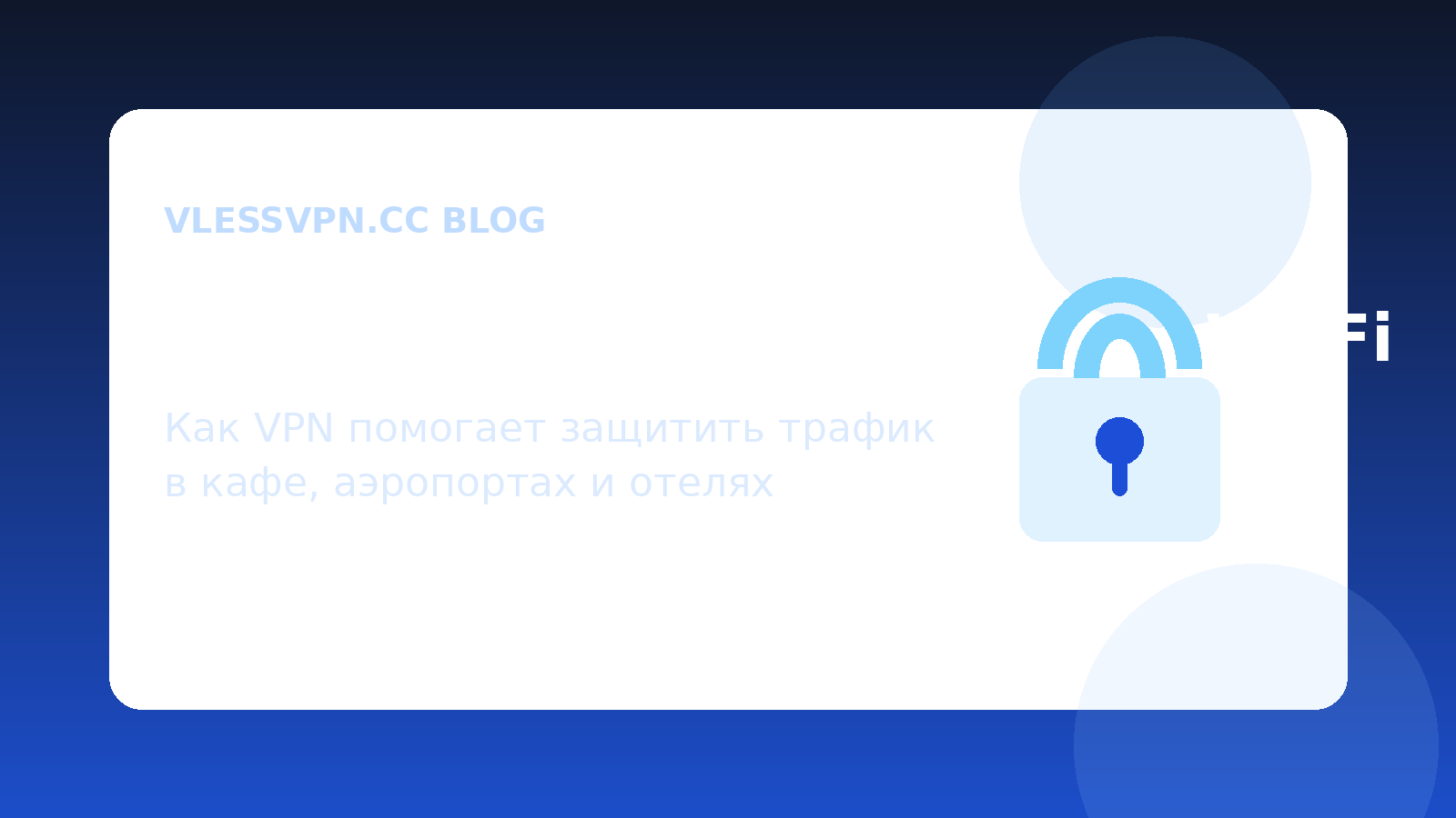 Безопасность в публичном Wi‑Fi: как VPN защищает трафик в кафе, аэропортах и отелях