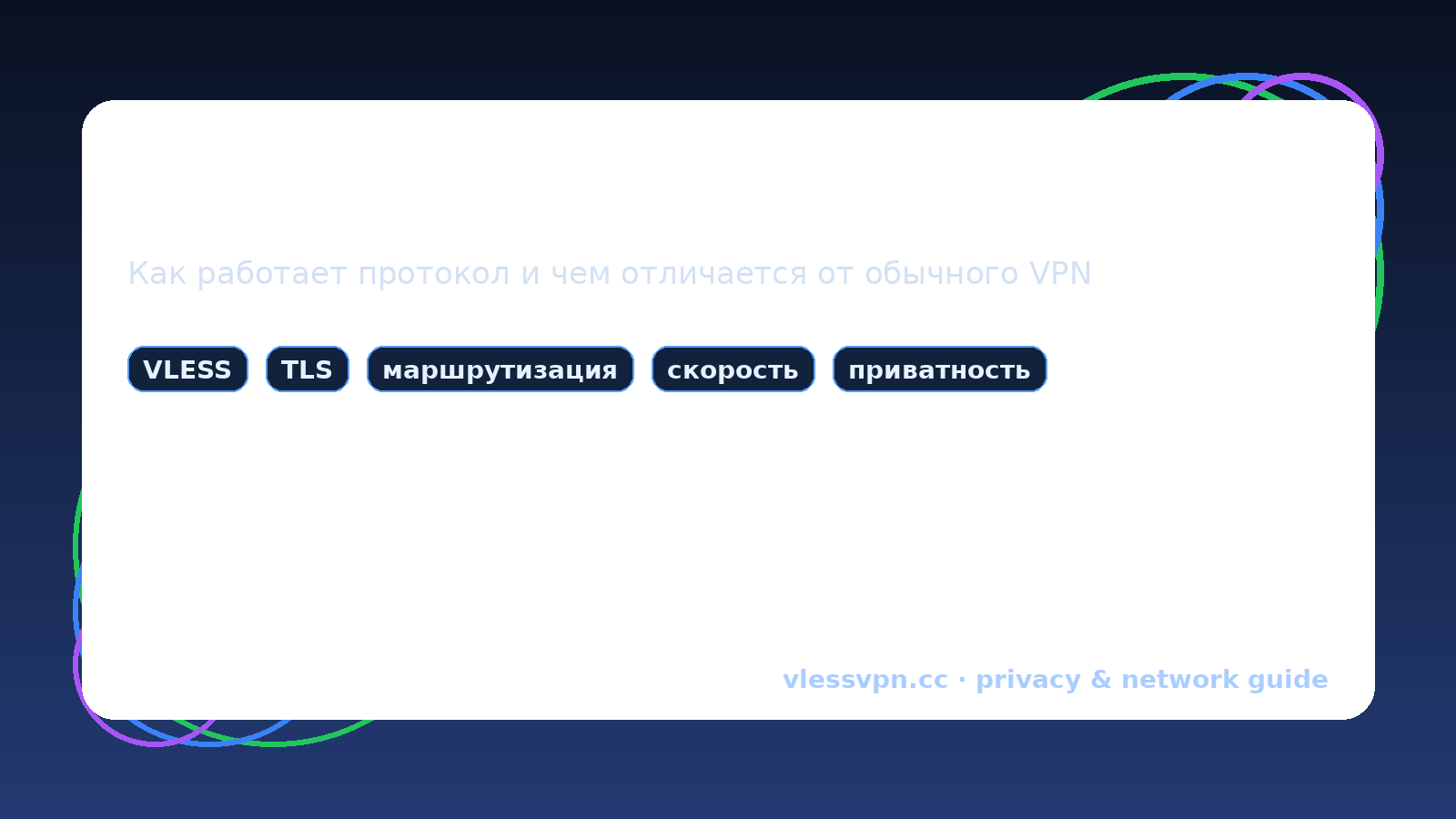 Что такое VLESS: как работает протокол, чем отличается от VPN и кому он подходит