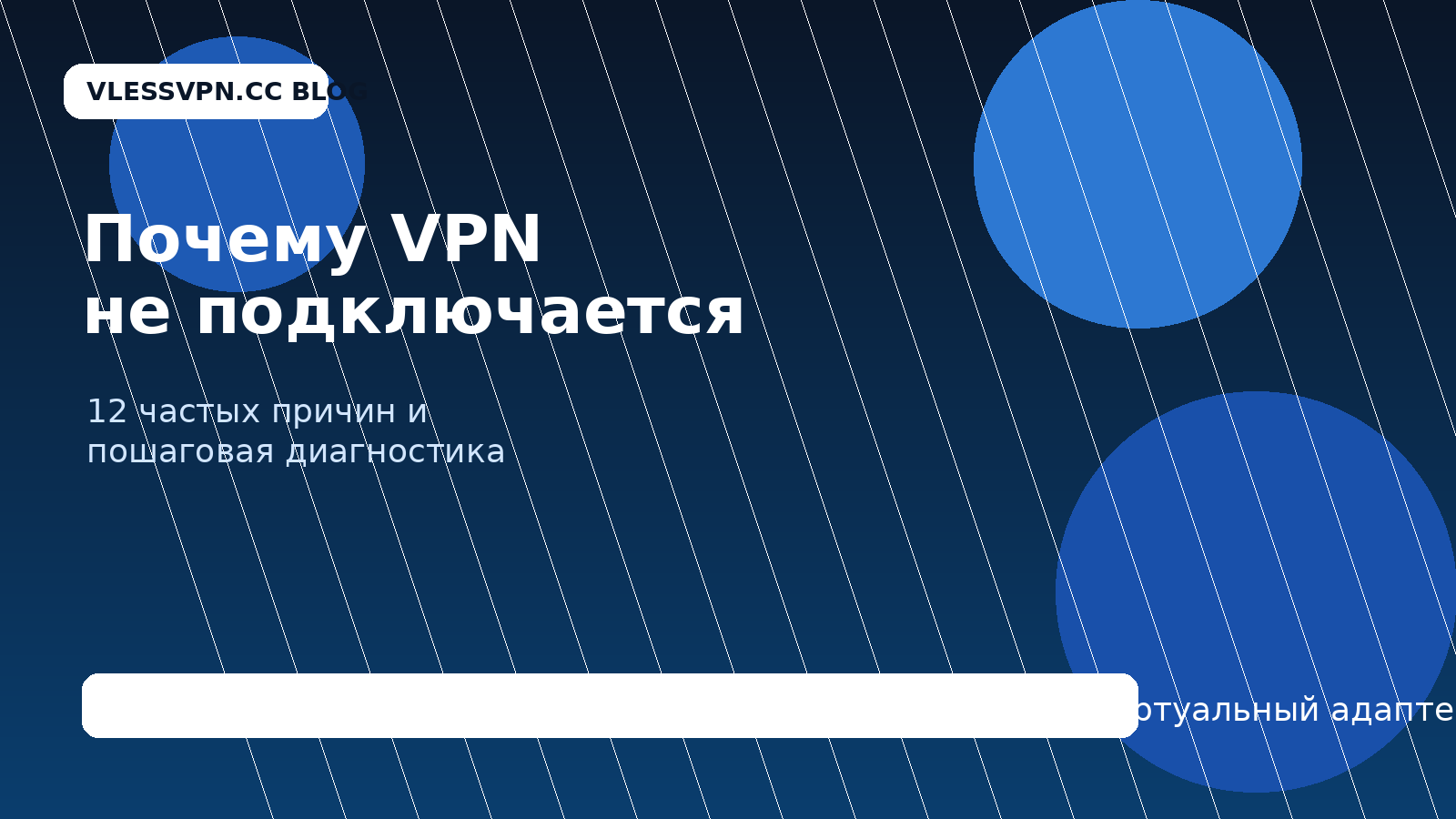 Почему VPN не подключается: 12 частых причин и пошаговая диагностика